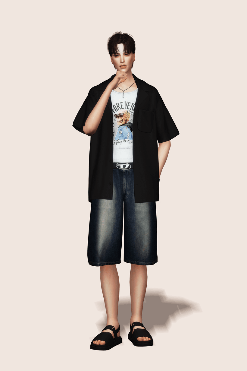 Галерея мода Рубашка Short Sleeve Blazer #2